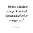 thumbnail image 2 of ArtsyQuotes 15x18 Black Ornate Wood Framed with Double Matting Museum Art Print Titled - Vince Lombardi Quote: Get Up, 2 of 4
