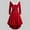 Red, variant on Turilly Women Plus Size Dress Solid Long Sleeve Christmas Faux Furry V-Neck Draw Back Swing Dress