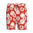 thumbnail image 4 of Wukai Tomatoes Men’s Short Pajama Pants With Pockets Soft Sleep Pj Shorts for Men-Small, 4 of 6