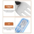 thumbnail image 3 of Masteelf Travel Utensils With Case Portable Silverware Set For Work Stainless Steel Reusable Travel Cutlery Set Fork And Spoon Set For Camping Picnic, 3 of 8