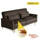 thumbnail image 2 of Sofá Cama Makora Anicka con Memory Foam Color Chocolate Lino Respaldo Reclinable de 3 Posiciones, 2 of 7