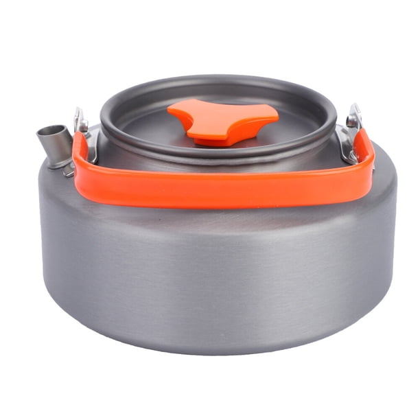 M Buder Tetera de Aluminio 1.1L para Acampar Senderismo Cocina Mango Naranja