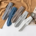 thumbnail image 5 of Brilliant Mens Winter Socks Mens Socks 5 Pairs Socks Unisex Gifts Solid Casual Winter Warm Wool Knit Soft Cotton Thick Vintage Crew Socks clearance clothes under $5.00, 5 of 9