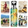 thumbnail image 7 of Yayeee 20oz Insulated Water Bottle Double Wall Stainless Steel with Flip Straw Lid, Colorful Plants, 7 of 7