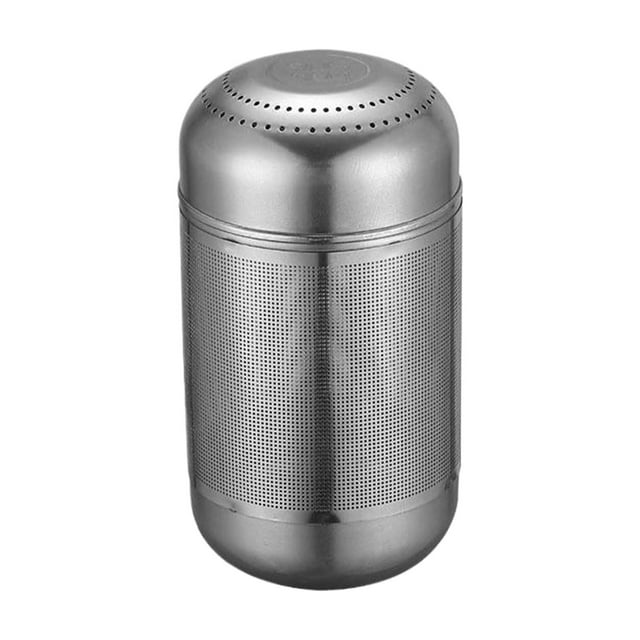 Théière avec Chaîne Tasse Réutilisable Filtre en Acier Inoxydable Filtre à Pores Fins Passoire à Thé en Acier Inoxydable Boule à Thé Épices Infuseur Sans Chaîne Trompette