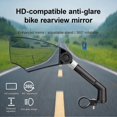 thumbnail image 3 of Bicycle Handlebar Mirror High Clarity 360-Degree Rotation Multi-angle Adjustment Anti-Glare Right/Left Mirror E-Bike Motorcycle Rearview Mirror 26-27s, 3 of 5
