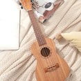 thumbnail image 4 of Instrumento de guitarra portátil de 4 cuerdas UKulele de madera de imitación para niños de 23 pulgadas, 4 of 6