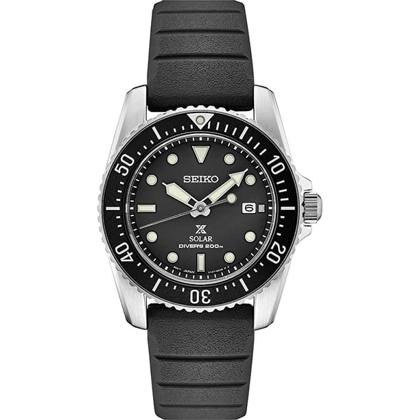 Seiko Prospex Divers Solar Silicone Mens Watch SNE573 Walmart