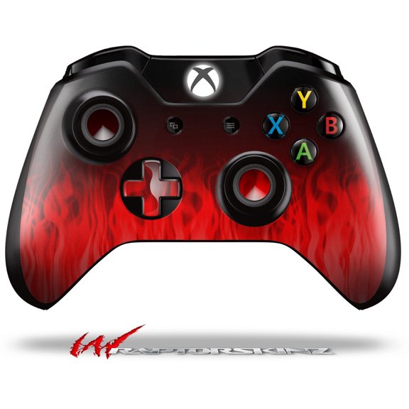 Decal Style Skin for Microsoft XBOX One Wireless Controller Fire Red - (CONTROLLER NOT INCLUDED)