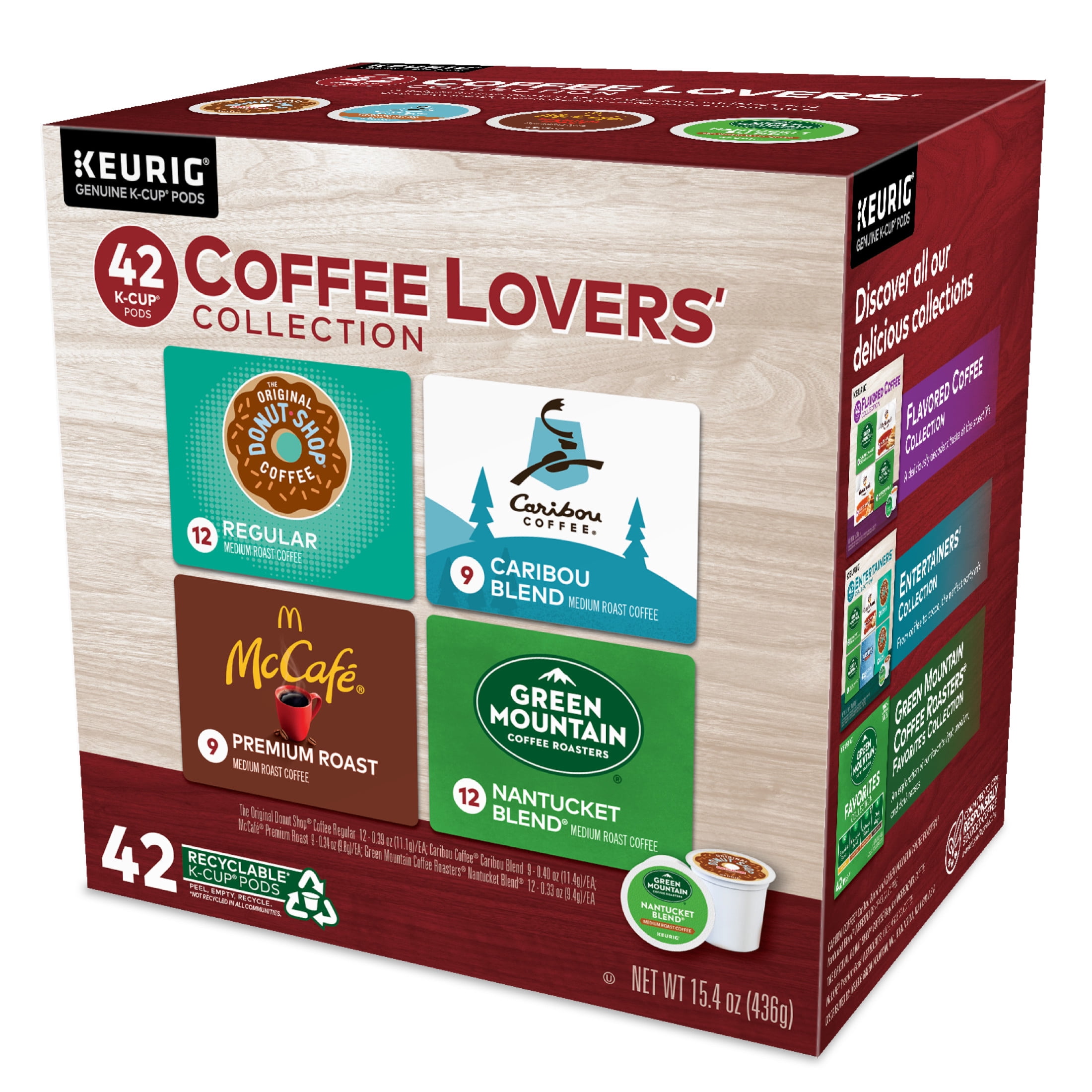 Keurig Coffee Lovers' Collection Variety Pack K-Cup Coffee Pods, 42 Count