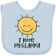 thumbnail image 3 of Inktastic Sunshine I Love My Glamma Boys or Girls Baby Bib, 3 of 4