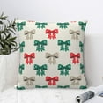 thumbnail image 4 of Fuzoiu Retro bows Print Square Pillow Cover,Hidden Zipper Design,Luxury Square Pillow Case, Throw Pillow,Couch Cushion-26"x26", 4 of 7