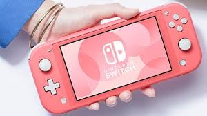 Nintendo Switch Lite Coral Gaming Console with Super Odyssey Bundle (Region Free)