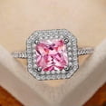 thumbnail image 2 of K-KED Elegant Cubic Zircon 925 Silver Filled Ring Women Delicate Jewelry Wedding Gift Sz 6-10-6, 2 of 5
