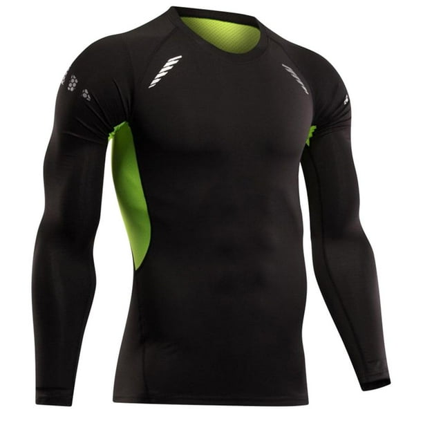 Camiseta de compresión de manga larga para hombre, camiseta deportiva para correr para gimnasio, camiseta para entrenamiento de secado rápido, capa ba METRO Macarena Camiseta de compresión de los hombres