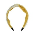 thumbnail image 4 of Unique Bargains 1 Pc Elegant Crossed Headbands for Women Yellow, 4 of 6