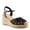 BLACK, variant on Azura Espalli Women’s Espadrille Wedge with Braided Straps & All-day Comfort