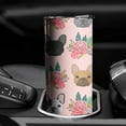 thumbnail image 4 of Dog Tumbler 20 Oz Travel Coffee Mug Dog Print Skinny Tumblers with Lid and Straw Stainless Steel Insulated Coffee Cups Gift for Dog Lover, 4 of 7
