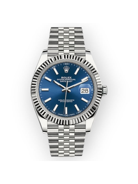 Pre-Owned Rolex Datejust 126334 41mm Blue Dial With Jubilee