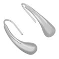 thumbnail image 3 of JewelStop 14K White Gold Polished Finish Graduated Drop Earrings with Euro Wire Clasp, 3 of 6