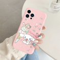 thumbnail image 1 of Phone Case for For Apple iphone 13 Pro Max 13Mini Girls Anti-drop Cartoon Cinnamoroll Kuromi Hello Kitty Silicone Printed Cover ZR, 1 of 7