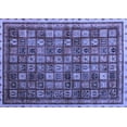thumbnail image 1 of Ahgly Company Machine Washable Indoor Rectangle Oriental Blue Modern Area Rugs, 2' x 4', 1 of 4