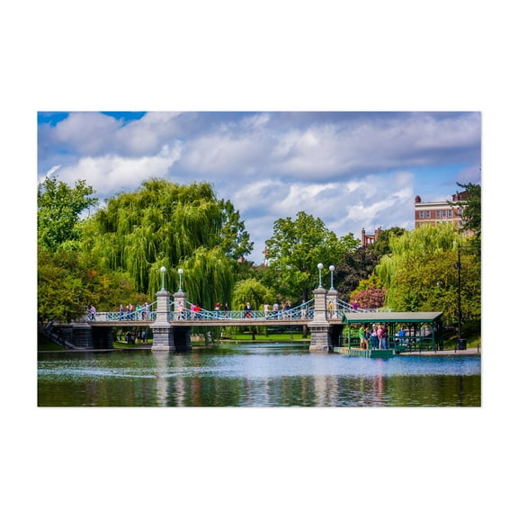 Public Garden Bridge - Boston Massachusetts Photography Unframed Wall Art Print 5 x 7 inches