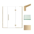 thumbnail image 4 of Transolid EHTF72307610C-T-BS Elizabeth 76" High X 72" Wide Hinged Semi Frameless Shower, 4 of 7