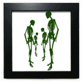 thumbnail image 1 of human b face face transfer black square frame picture wall tabletop, 1 of 3