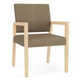 thumbnail image 1 of Pemberly Row Waiting Reception Guest Chair Wood Frame in Brown, 1 of 5