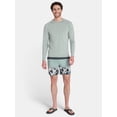 thumbnail image 2 of Laguna Men's Marble Knit Sun Top with Long Sleeves, Sizes M-2XL, 2 of 5