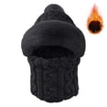 thumbnail image 4 of Tittly Winter Hats Beanie USB Heating Women's Knit Hat Winter Ear Hat Girls' Snow Hat Earmuffs Hat Skull Caps Hats for Women Black One Size, 4 of 9