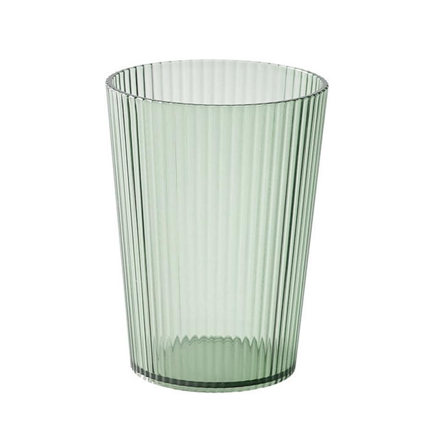 High-grade Acrylic Plastic Drinking Mug, 380ml, Transparent Cup, Simple and Atmospheric Design, Suitable for Water, Green Red