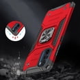 thumbnail image 4 of For Motorola Edge+ Edge Plus 2022 XT2201DL Robust Phone Case Cover + Tempered Glass - Red, 4 of 6