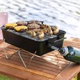 thumbnail image 2 of Duke Grills Omaha Go Anywhere Portable Gas Grill - Mini BBQ Propane Grill for Camping, RV, Tailgate - Cooks 8 hamburgers at once - Long Life Steel - Foldable Legs, 2 of 5