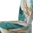 thumbnail image 4 of Designart "Modern Fluid Gold And Green Ii" Upholstered Modern & Contemporary Accent Chair and Modern Midcentury Arm Chair - Multiple Color & Pattern, 4 of 7