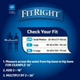 thumbnail image 7 of FitRight Incontinence Underwear for Men and Women, Adult Diapers, Maximum Overnight Absorbency, XL, 56in to 68in, 48 Count, 7 of 7
