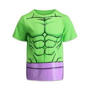 Marvel Avengers Little Kids' Boy or Girl 4-Pack Short Sleeve T-Shirts Black Red