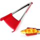 thumbnail image 1 of 2 in 1 Silicone Food Spatula Tongs,Non-Stick Silicone Spatula Kitchen Food Grade(Red 9 inches), 1 of 5