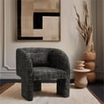 thumbnail image 2 of Meridian Furniture Sawyer Black Weaved Fabric Accent Chair, 2 of 8