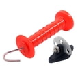 thumbnail image 1 of Manija aislante para puerta de cerca con resorte, accesorio resistente, manija para puerta de cerca eléctrica con resorte, para cría de animales, 1 of 8