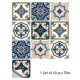 thumbnail image 3 of 10 piezas de azulejos con patrón de mármol dorado de estilo americano, pegatinas para pared artísticas impermeables para cocina, a prueba de aceite y salpicaduras, 3 of 5