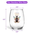 thumbnail image 5 of Welcome Spring Fairy Doberman Pinscher in Flower Meadow 15oz Stemless Wine Glass Mug Doberman Dog Lover Gifts Wine Glasses Cup - 13002, 5 of 5