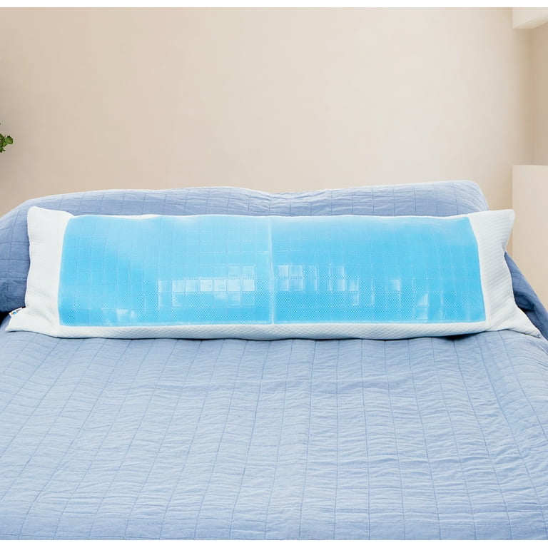 Gel memory top foam body pillow