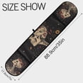 thumbnail image 3 of Yayeee Double Oven Mitt Kitchen Heat Resistant Baking 35" x7" Quilted Glove, Skeleton with Flowers Pattern, 3 of 6