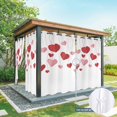 thumbnail image 6 of Outdoor Curtains for Patio Waterproof, Valentine's Day Outdoor Privacy Panels Grommet, Pink Red Love Sweet Falling Heart Romantic Blackout Outside Curtains for Porch/Cabana 54"x108", 1 Panel, 6 of 8