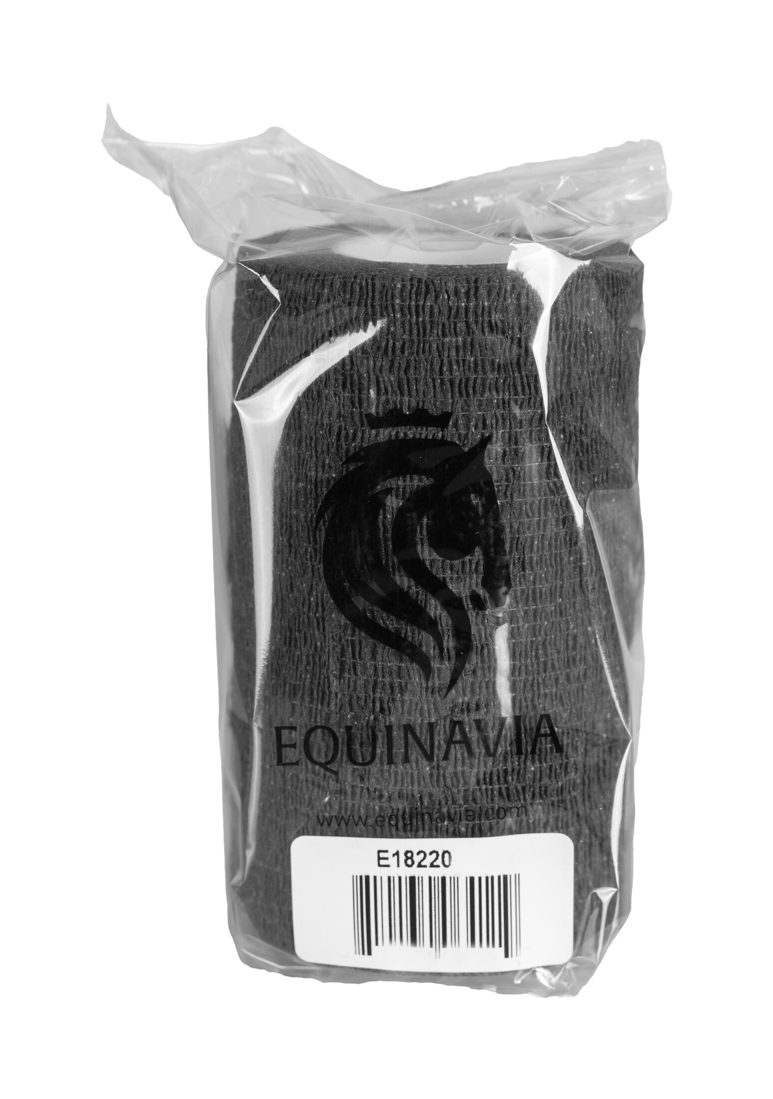 Equinavia 20 Pack Self Adhesive 4 Inch Vet Wraps with Easy-Dispenser Case | Bandages for Horses, Pets, Sports, Tattoo - Black - 20 x 5 yd