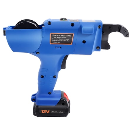Wildnix Automatic Rebar Tier, Impact-Resistant, Battery-Powered, Adjustable Steel Bar Tying Tool for Construction and Building Projects