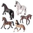 thumbnail image 4 of Animal Playset modelo Horse modelo colección ciencia juguete educativo modelo Animal realista figuras conjunto para ornamento niñas familia SM SunniMix Juguetes de simulación, 4 of 8