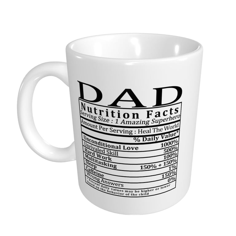 Father's Day Coffee Mug "Promoted To Daddy 2020" Funny Coffee Mug - 11oz  Ceramic Fathers Day Gift Cup, Sarcastic Novelty Mug, Microwave & Dishwasher  Safe Novelty Ceramic Mug